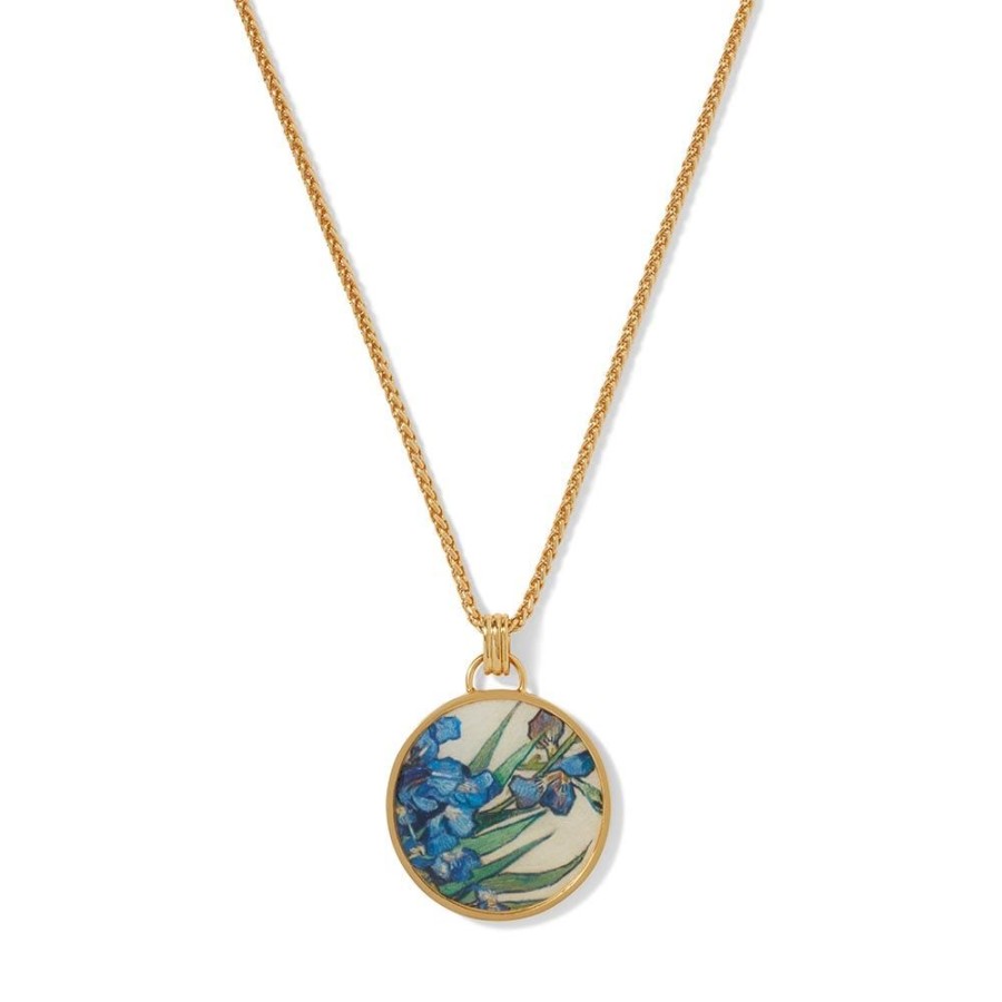 The Metropolitan Museum of Art Van Gogh Irises Enamel Pendant Necklace | Necklaces