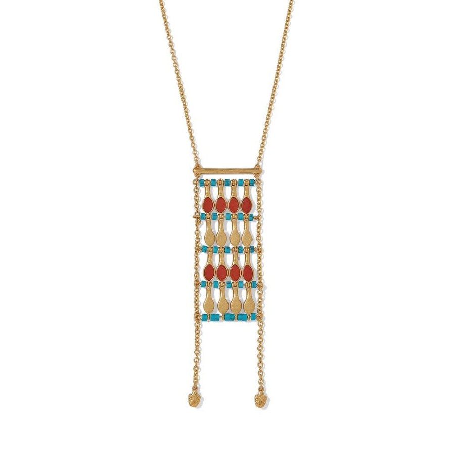 The Metropolitan Museum of Art Egyptian Nefer Amulet Ladder Pendant Necklace | Necklaces