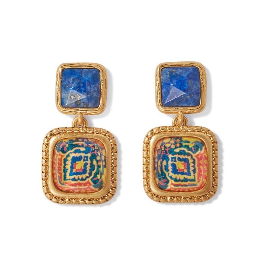 The Metropolitan Museum of Art Kashan Carpet Square Drop Earrings | Earrings