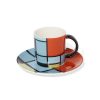 The Metropolitan Museum of Art Mondrian Composition Espresso Cup And Saucer | Tableware