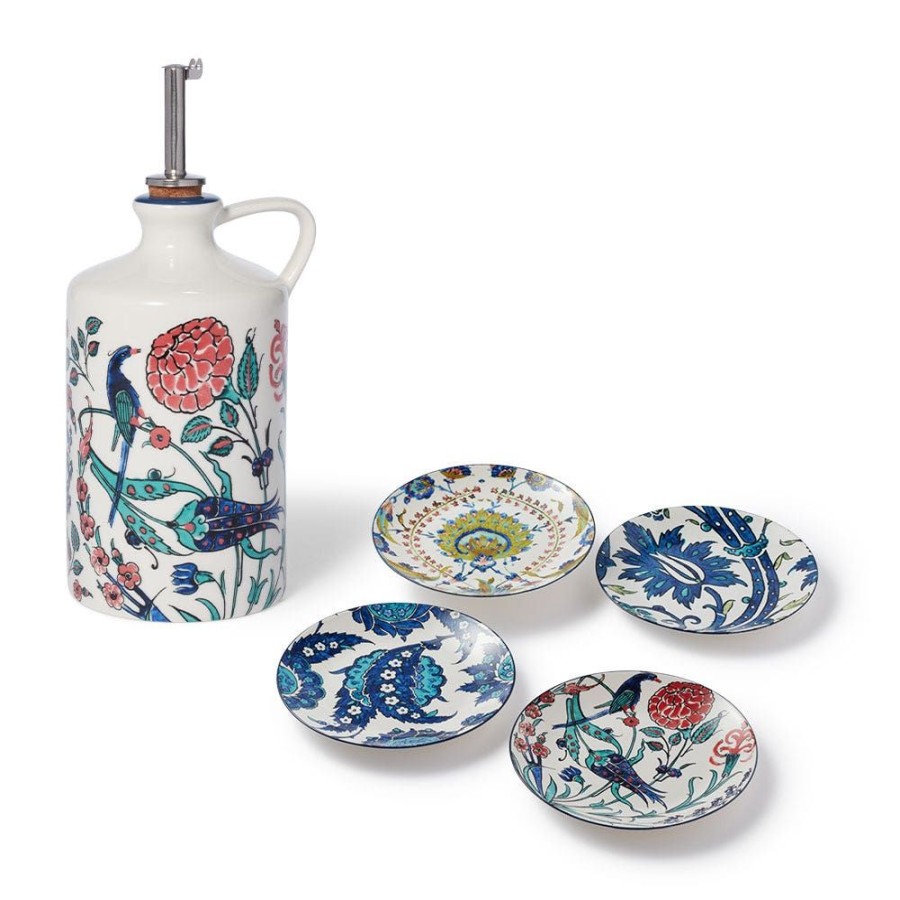 The Metropolitan Museum of Art Iznik Garden Oil Cruet And Dipping Bowl Set | Tableware