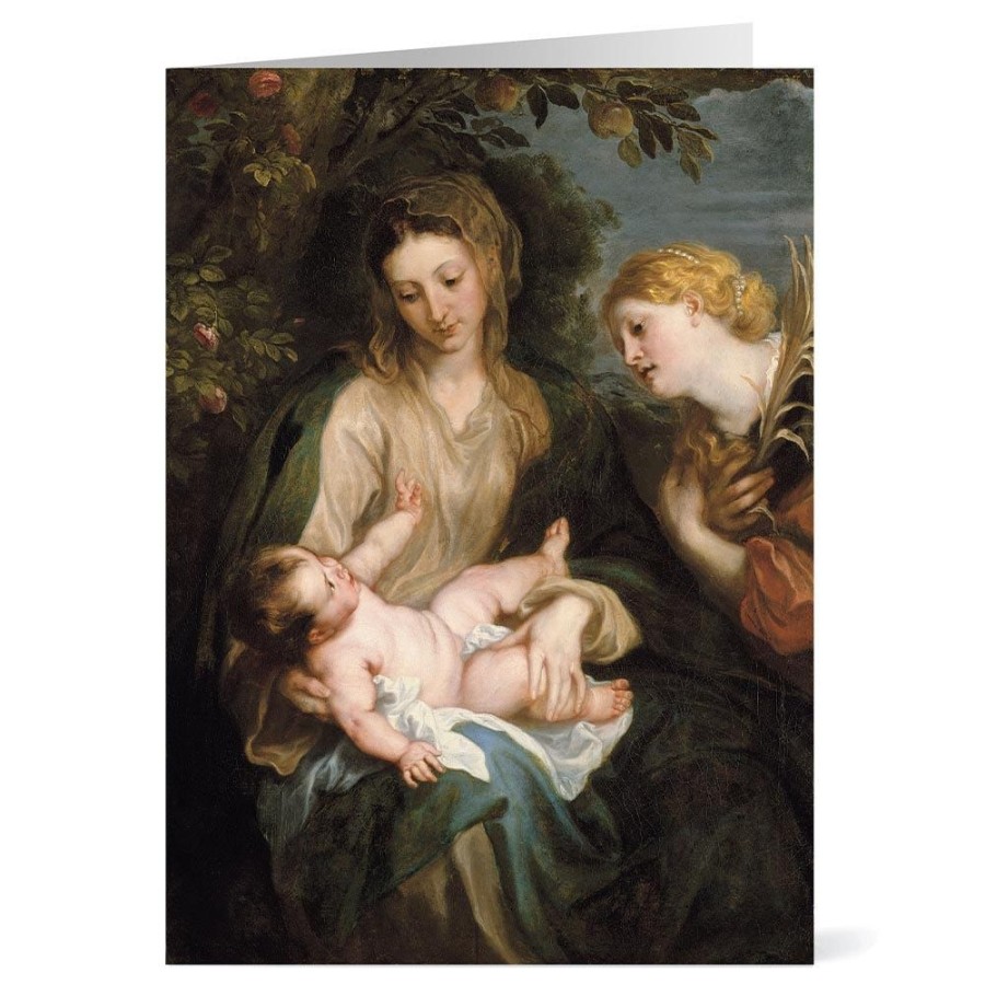 The Metropolitan Museum of Art Van Dyck: Virgin And Child With Saint Catherine Of Alexandria Holiday Cards | Holiday Cards