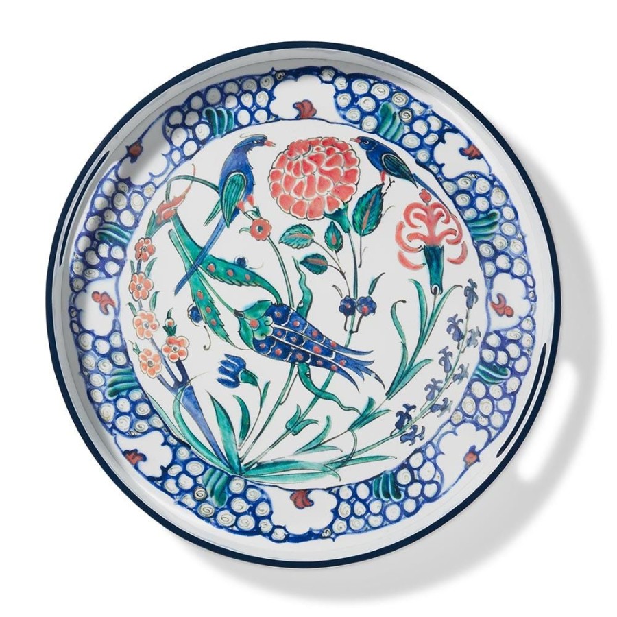 The Metropolitan Museum of Art Iznik Garden Round Lacquer Tray | Decorative Accents