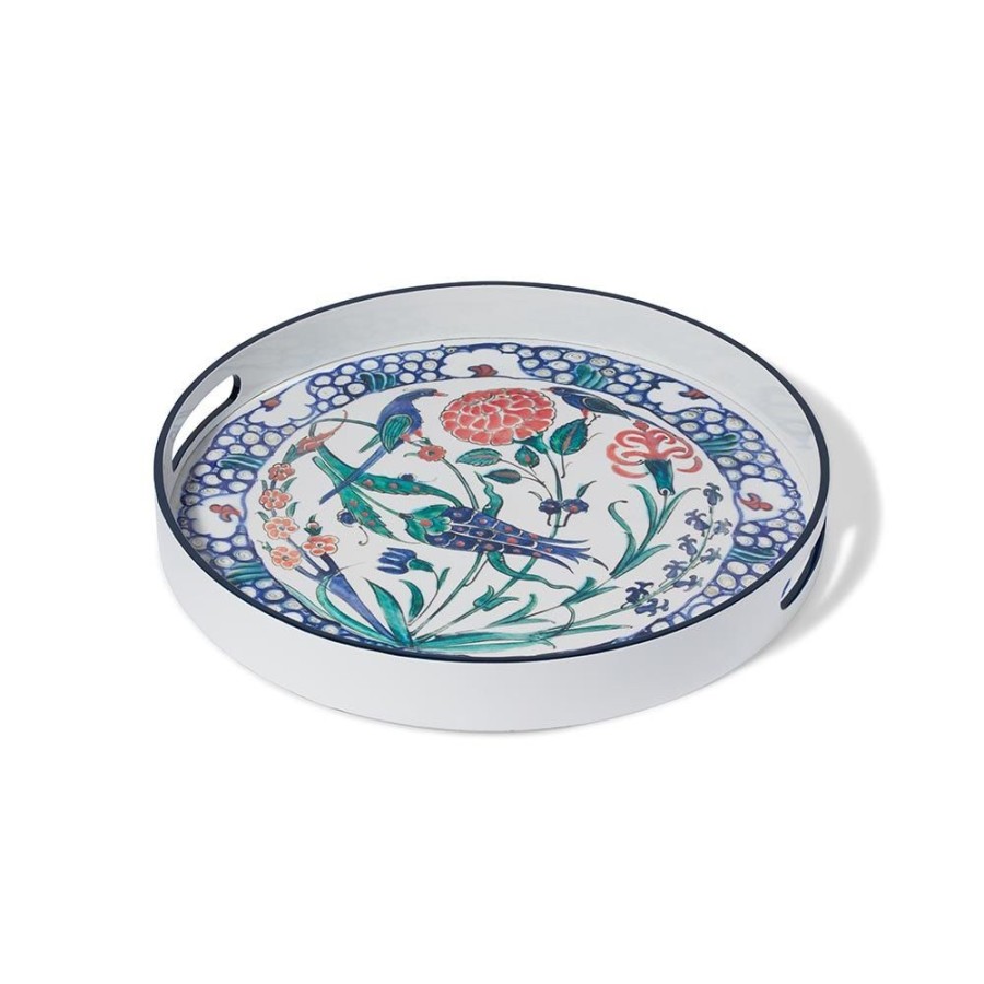 The Metropolitan Museum of Art Iznik Garden Round Lacquer Tray | Decorative Accents