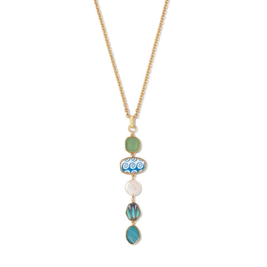 The Metropolitan Museum of Art Ancient Mixed Motifs Glass Pendant Drop Necklace | Necklaces