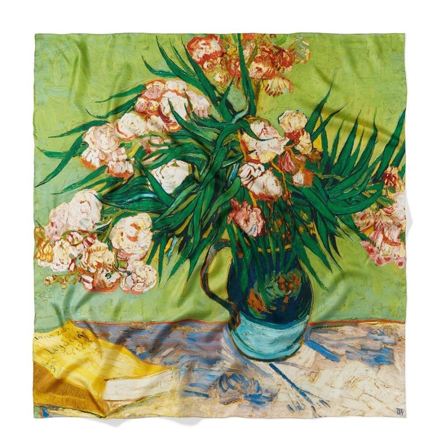 The Metropolitan Museum of Art Van Gogh Oleanders Oversize Square Silk Scarf | Scarves & Wraps