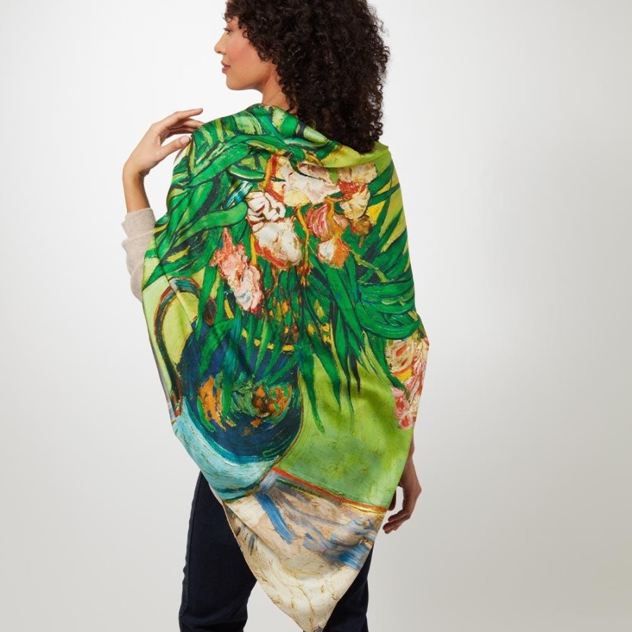 The Metropolitan Museum of Art Van Gogh Oleanders Oversize Square Silk Scarf | Scarves & Wraps