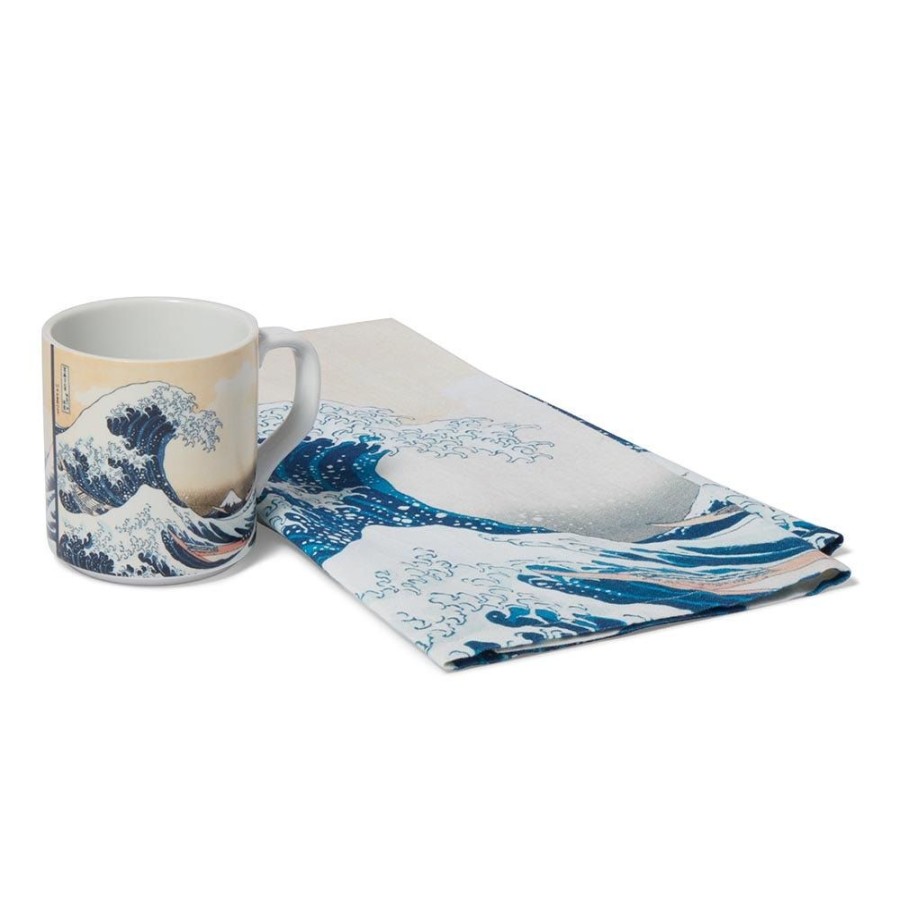 The Metropolitan Museum of Art Hokusai Great Wave Mug And Tea Towel Set | Tableware