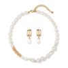 The Metropolitan Museum of Art Cypriot Twist Pearl Necklace And Triple-Hoop Earrings Set | Jewelry Sets