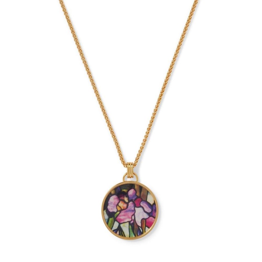 The Metropolitan Museum of Art Magnolias And Irises Enamel Pendant Necklace | Necklaces