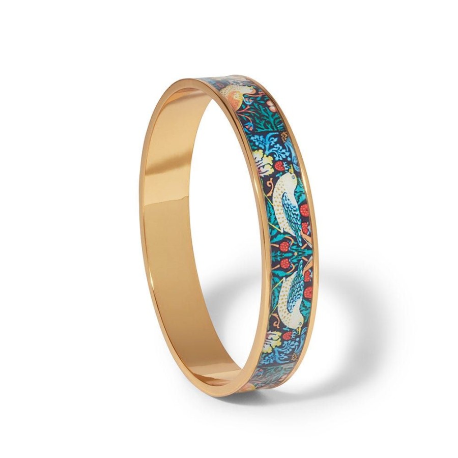 The Metropolitan Museum of Art William Morris Strawberry Thief Enamel Bangle | Bracelets