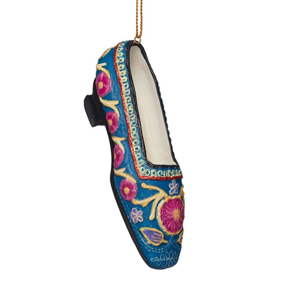 The Metropolitan Museum of Art Embroidered Slipper Shoe Ornament | Ornaments