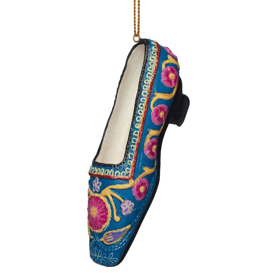 The Metropolitan Museum of Art Embroidered Slipper Shoe Ornament | Ornaments