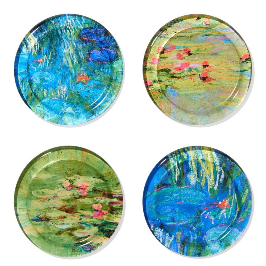 The Metropolitan Museum of Art Monet Water Lilies Glass Coasters | Tableware