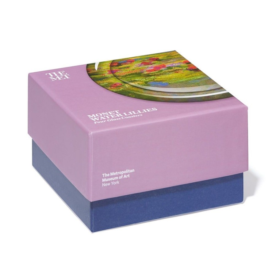 The Metropolitan Museum of Art Monet Water Lilies Glass Coasters | Tableware