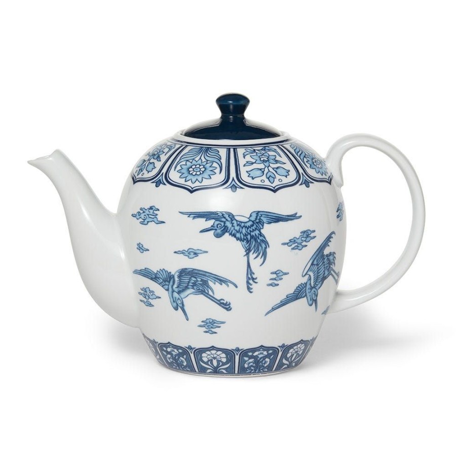 The Metropolitan Museum of Art Blue & White Cranes Teapot | Tableware