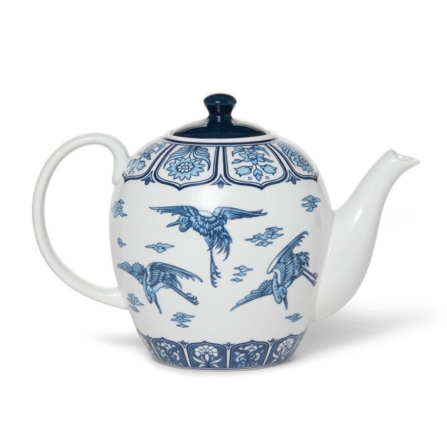 The Metropolitan Museum of Art Blue & White Cranes Teapot | Tableware