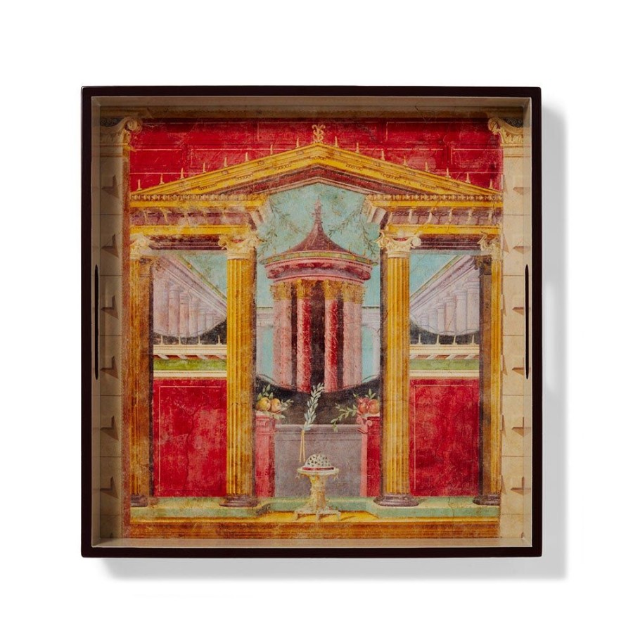 The Metropolitan Museum of Art Boscoreale Fresco Wood Lacquer Tray | Decorative Accents