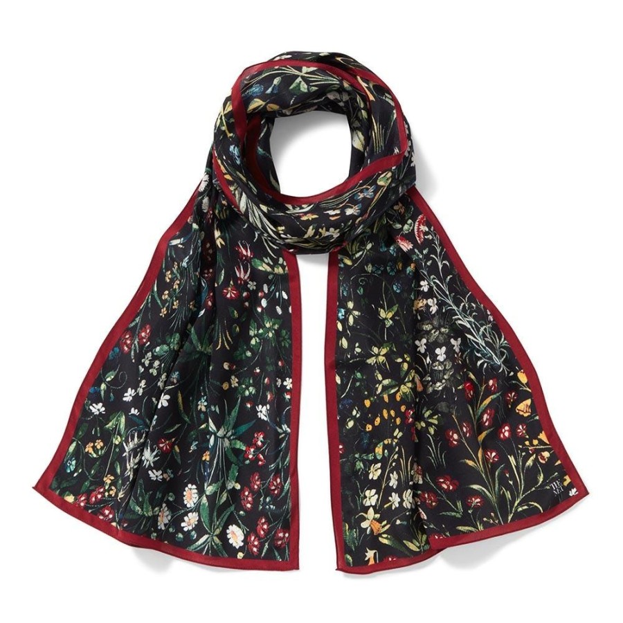 The Metropolitan Museum of Art Medieval Millefleurs Oblong Silk Scarf | Scarves & Wraps