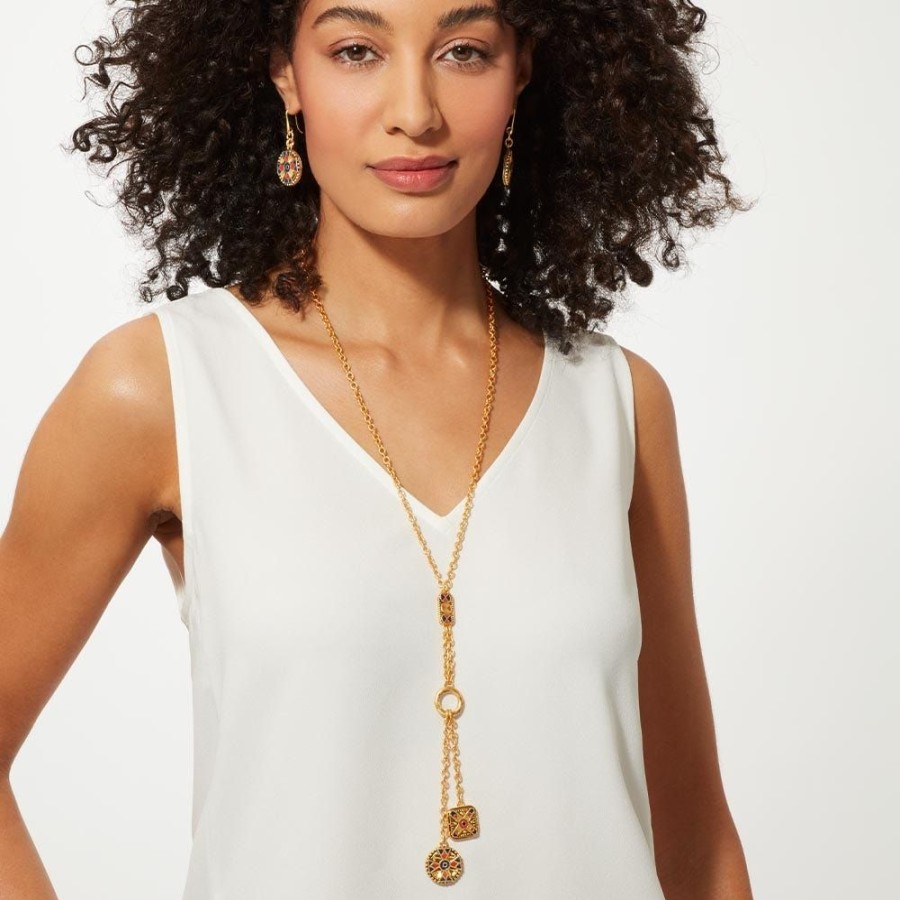 The Metropolitan Museum of Art Medieval Byzantine T-Bar Lariat Necklace | Necklaces