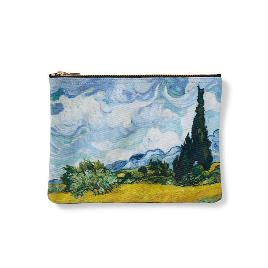 The Metropolitan Museum of Art Van Gogh Wheat Field With Cypresses Zip Pouch | Bags