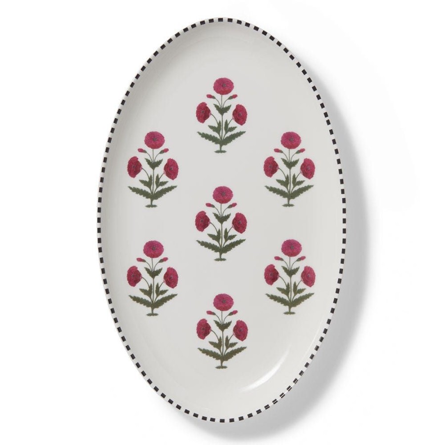 The Metropolitan Museum of Art Good Earth Blooming Poppies Serving Dish | Tableware