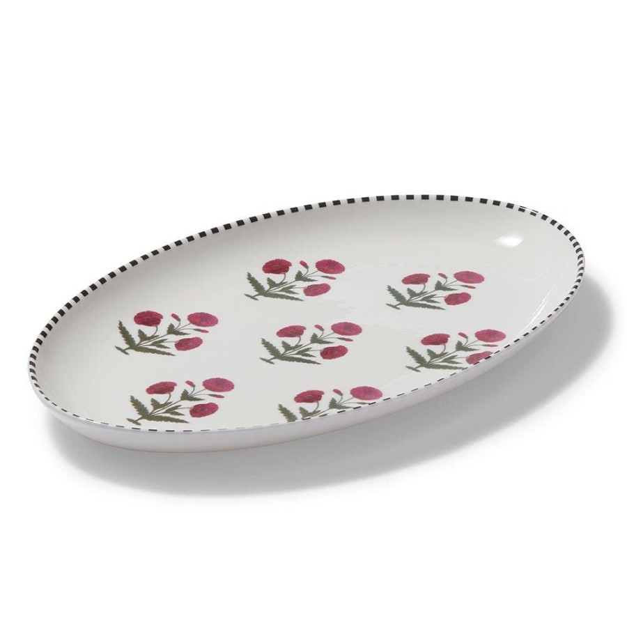 The Metropolitan Museum of Art Good Earth Blooming Poppies Serving Dish | Tableware