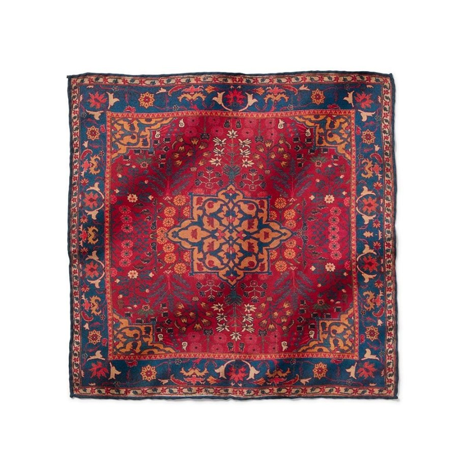 The Metropolitan Museum of Art Iranian Vase Carpet Silk Pocket Square | Small Accessories