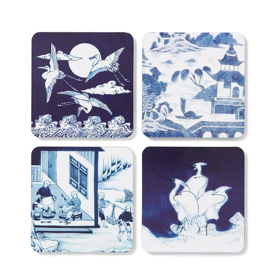 The Metropolitan Museum of Art Blue & White Coasters | Tableware