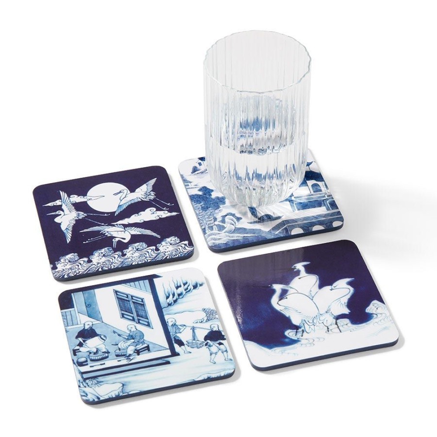 The Metropolitan Museum of Art Blue & White Coasters | Tableware