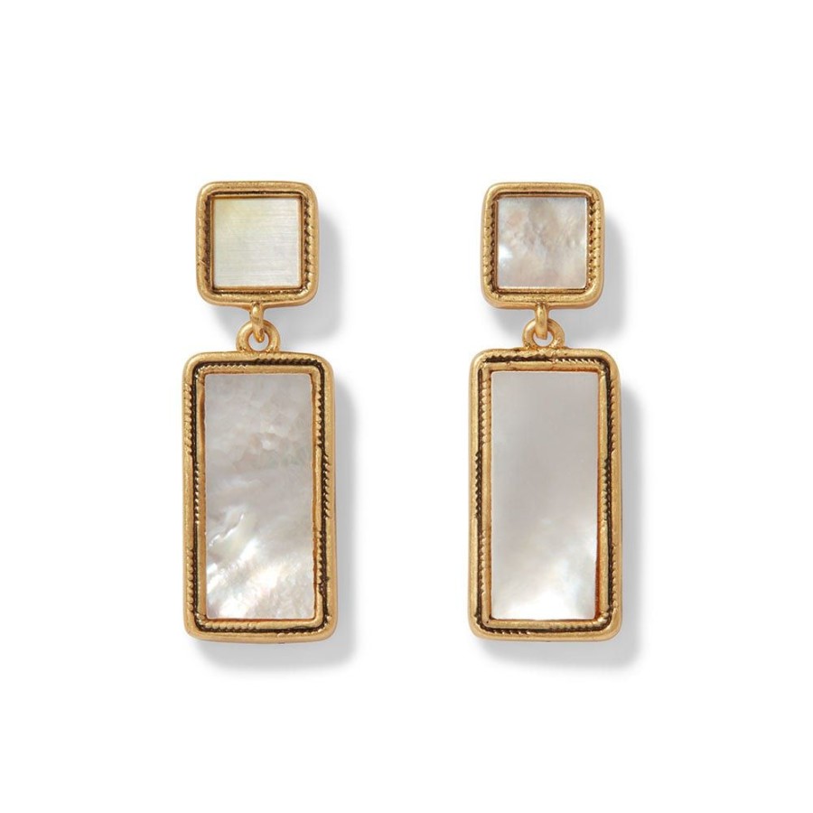 The Metropolitan Museum of Art Mother-Of-Pearl Tile Double-Drop Earrings | Earrings