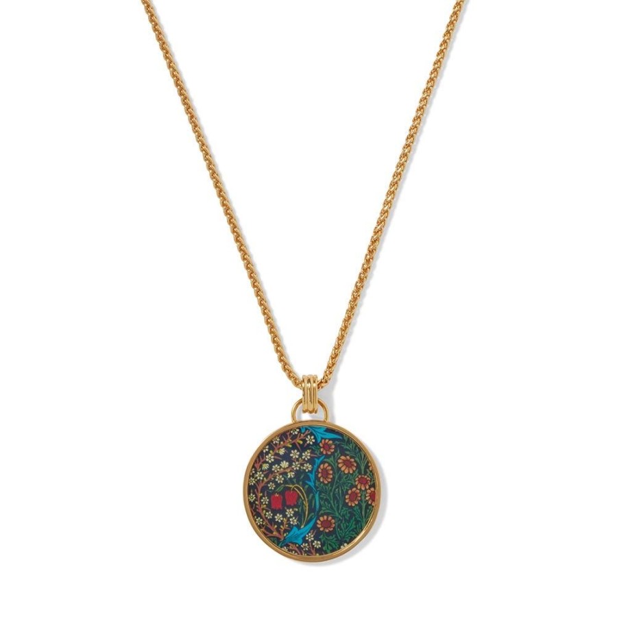 The Metropolitan Museum of Art William Morris Blackthorn Enamel Pendant Necklace | Necklaces