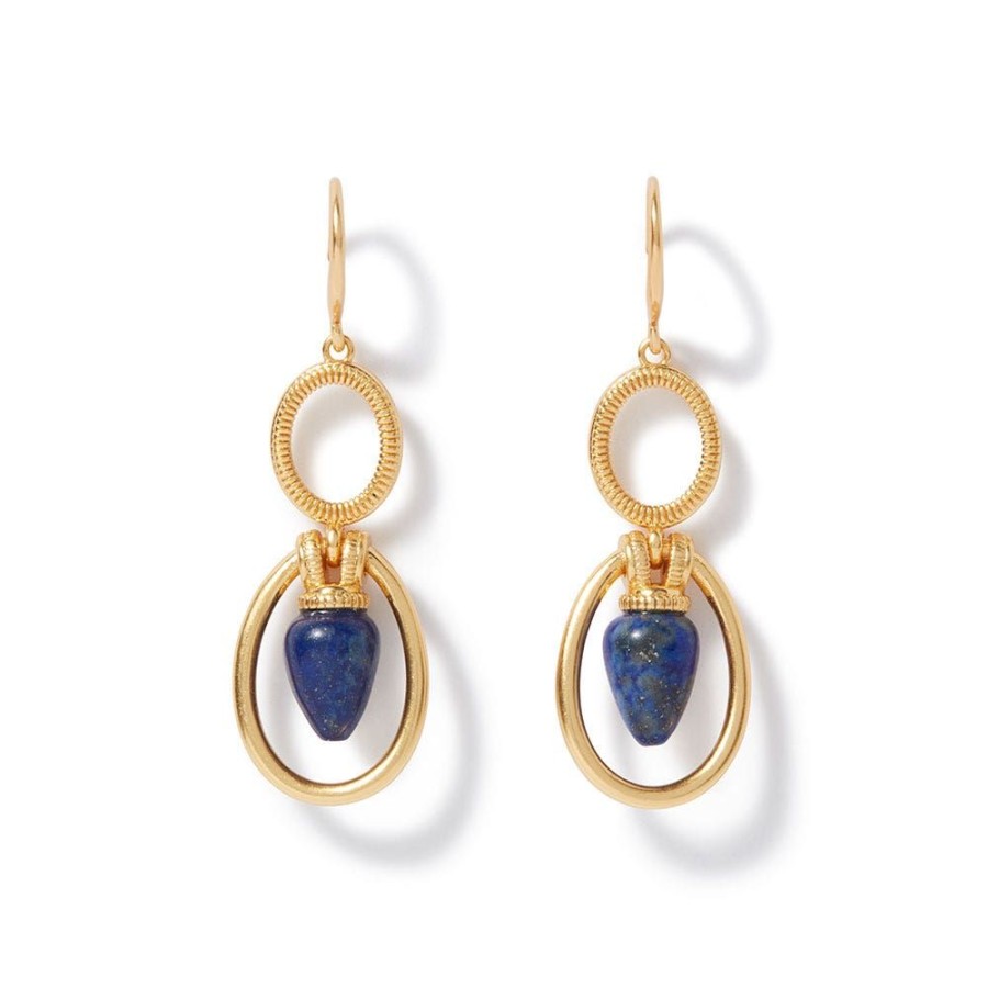 The Metropolitan Museum of Art Etruscan Lapis Double-Drop Earrings | Earrings