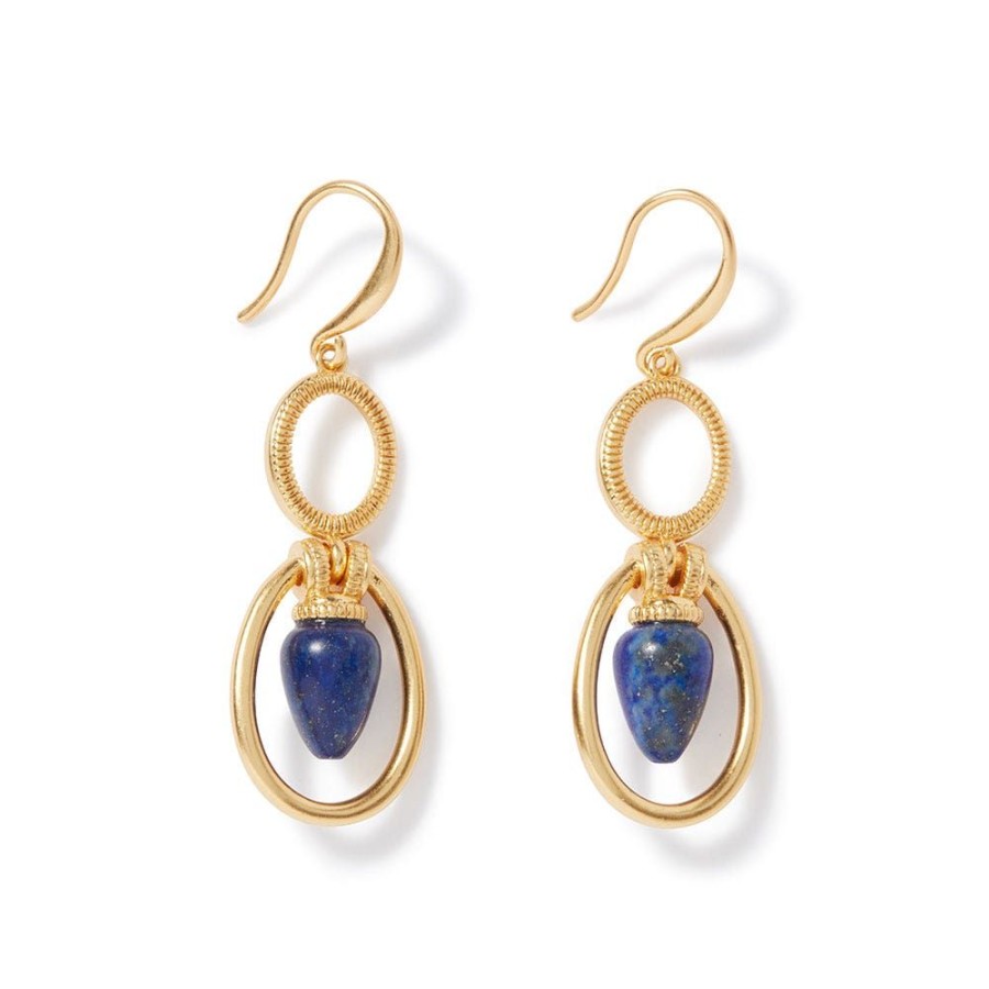 The Metropolitan Museum of Art Etruscan Lapis Double-Drop Earrings | Earrings