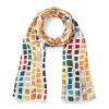 The Metropolitan Museum of Art Byzantine Tesserae Oblong Silk Scarf | Scarves & Wraps