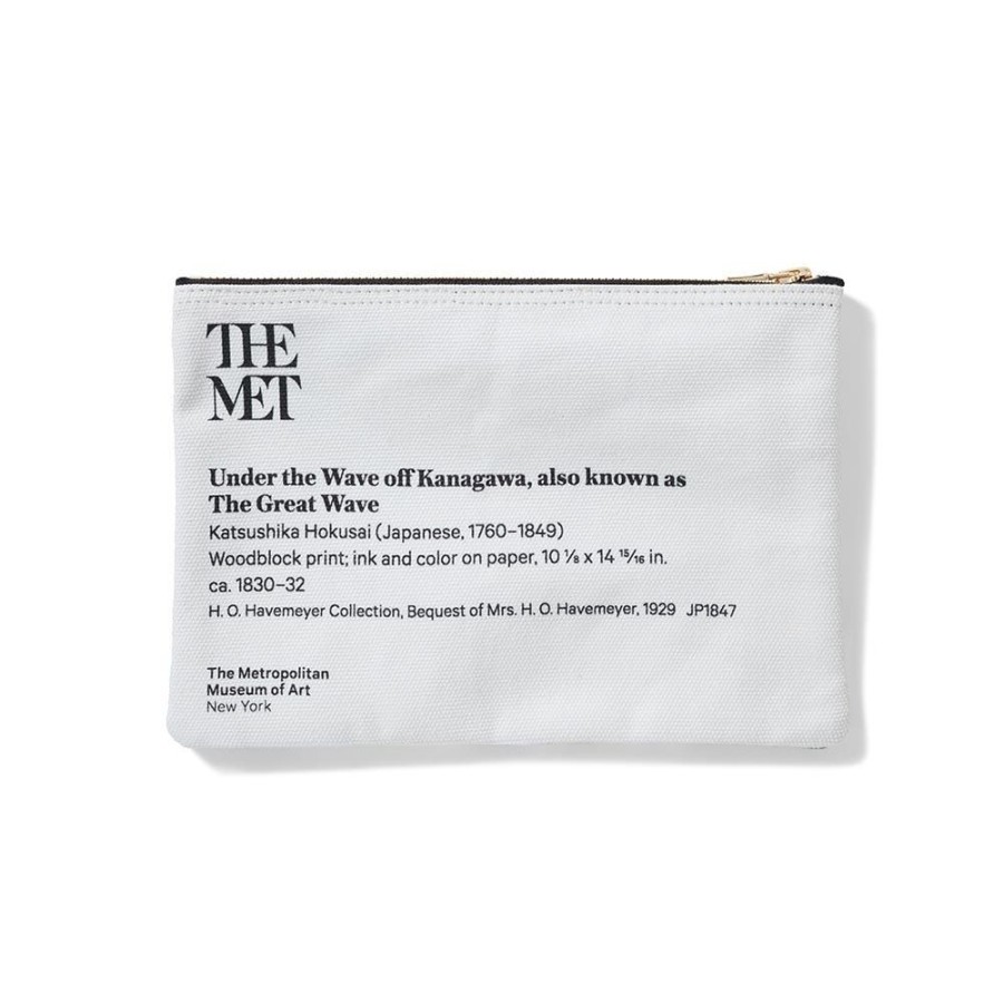 The Metropolitan Museum of Art Hokusai Great Wave Zip Pouch | Bags