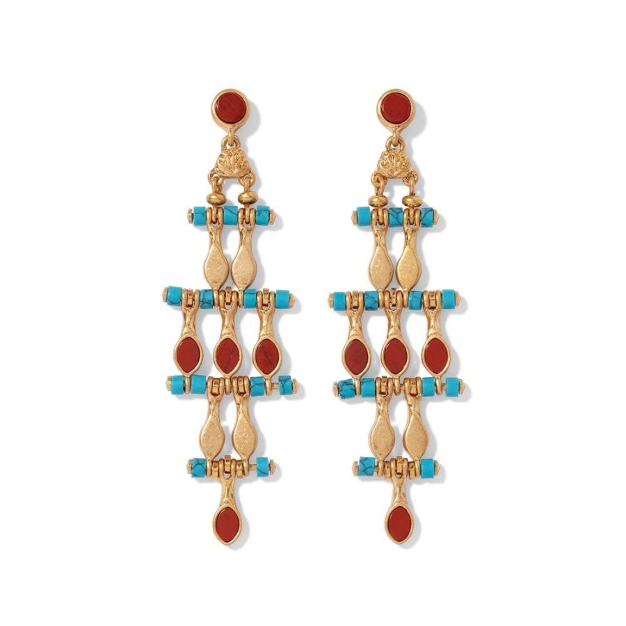 The Metropolitan Museum of Art Egyptian Nefer Amulet Chandelier Earrings | Earrings