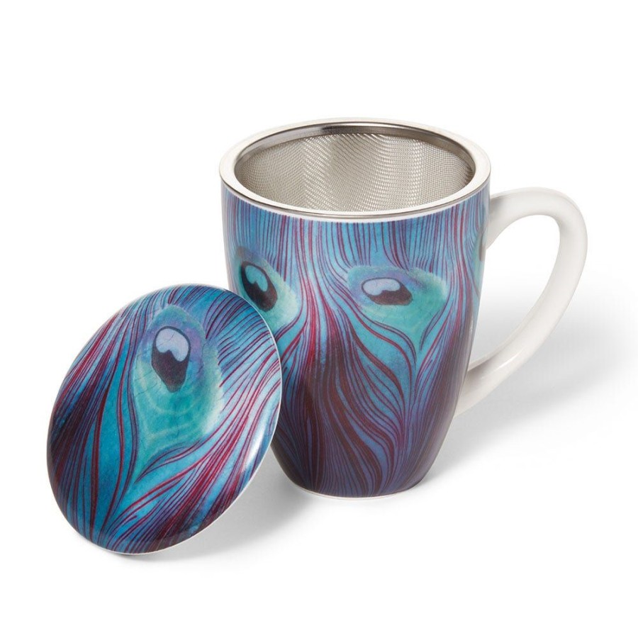 The Metropolitan Museum of Art Louis C. Tiffany Peacock Feather Covered Mug With Tea Infuser | Tableware