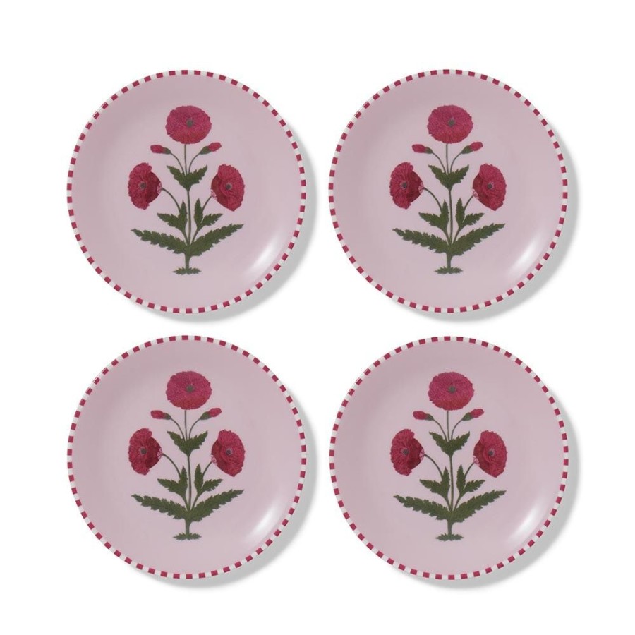 The Metropolitan Museum of Art Good Earth Blooming Poppies Salad Plate Set | Tableware