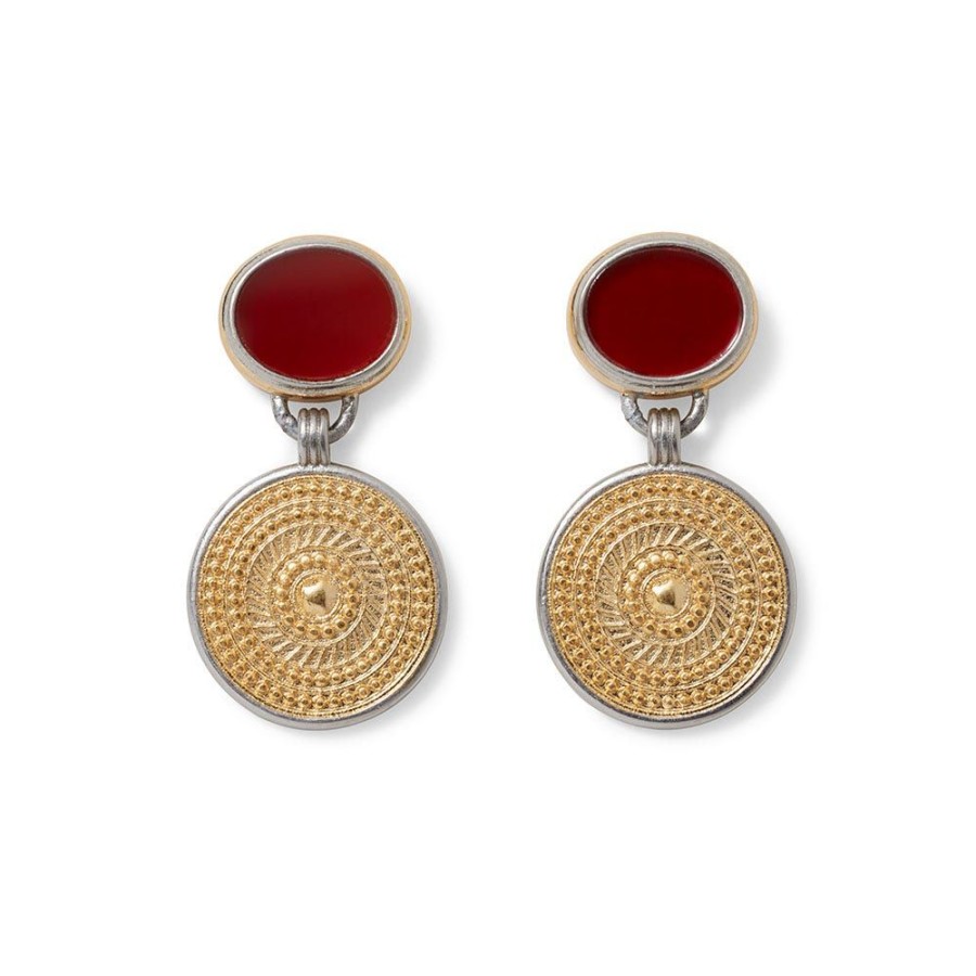 The Metropolitan Museum of Art Islamic Medallion Carnelian Drop Earrings | Earrings