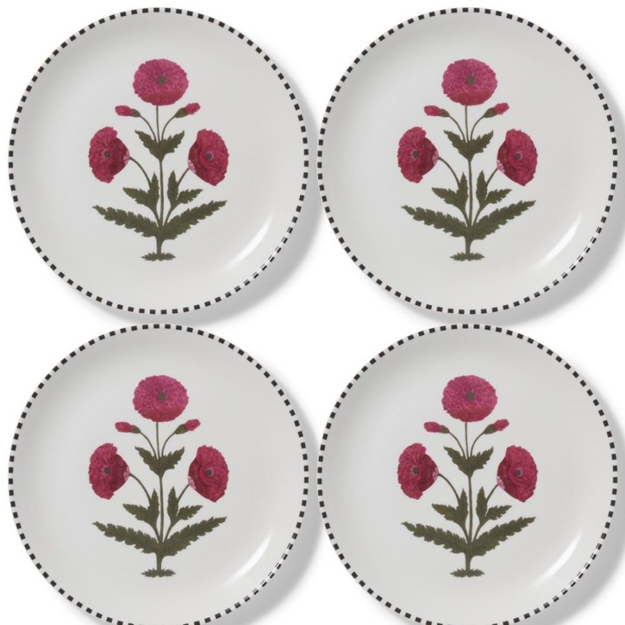 The Metropolitan Museum of Art Good Earth Blooming Poppies Dinner Plate Set | Tableware