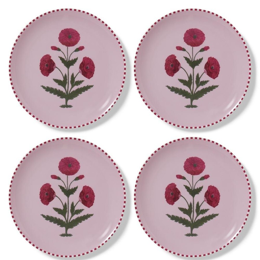 The Metropolitan Museum of Art Good Earth Blooming Poppies Dinner Plate Set | Tableware